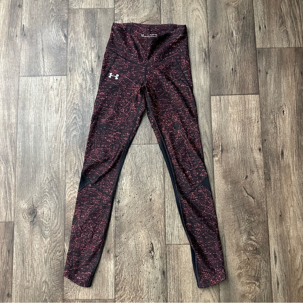 Under Armour Mesh Inserts Heat Gear Women’s Leggings Size XS